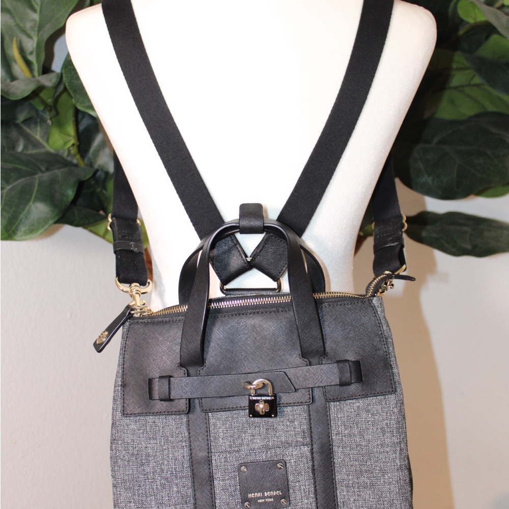 Henri Bendel Mini Jetsetter Convertible Backpack/Crossbody/Tote Bag - Picture 6 of 17